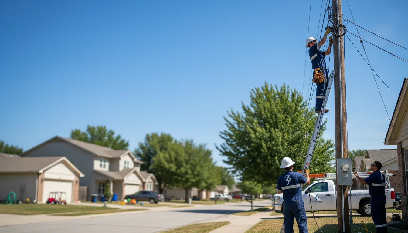 Residential electrician providing installation services in Okreek, SD
